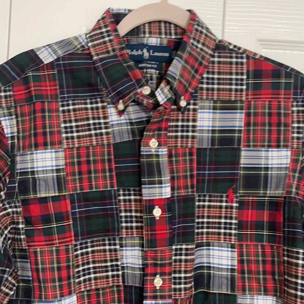 NWT Men’s Ralph Lauren L/S button front shirt
